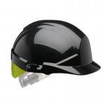 Centurion Reflex Black Slip Ratchet Helmet with Bright Yell Flash CNS12KHVYA