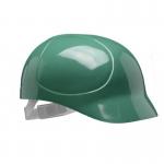 The picture displays a bright green Centurion Hard Cap S19 Bump Cap. The cap features a Centurion logo on the front and a protective hard cap design. The sturdy straps ensure a secure fit, while the sleek green color adds a pop of color to the cap. Overall, the Centurion Hard Caps Centurion S19 Bump Cap Green CNS19G is a practical and stylish safety accessory.