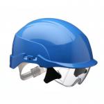 Centurion Spectrum Safety Helmet Blue C / W Integrated Eye Protection Blue  CNS20BA