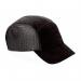 This picture shows a black baseball cap with the words CoolCap Baseball Caps Centurion embroidered in white on the front. The cap has a round, sturdy brim and is made of a breathable material. The words Cool Cap Baseball Bump Cap are printed on the side in white letters. The cap has an adjustable strap at the back with a silver buckle. It has a sleek and sporty design perfect for any casual outing.