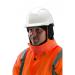The photograph captures a variety of Centurion Hard Hat accessories and parts, as well as the eye-catching Hi Visibility Frost Cape. The cape is designed to protect against the elements and provide extra visibility on the job site. The other accessories are essential for keeping hard hats in top condition.