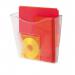 Deflecto A4 Portrait Wall Pocket Literature File Crystal CP078YTCRY