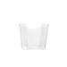 Deflecto A4 Portrait Wall Pocket Literature File Crystal CP078YTCRY