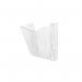 Deflecto A4 Portrait Wall Pocket Literature File Crystal CP078YTCRY