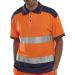 Beeswift Polo Shirt Two Tone Orange / Navy 2XL CPKSTTENORXXL