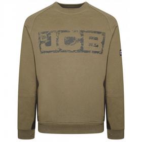 JCB Trade Crew Sweatshirt Olive M CREW/OL-M