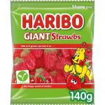 HARIBO Giant Strawberries 140g (12) CT0083