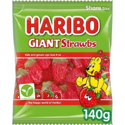 HARIBO Giant Strawberries 140g (12) CT0083