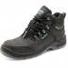 The Beeswift Safety Boots Beeswift S3 Hiker Boot Black in size 10.5 features a sturdy black design with a slip-resistant sole and reinforced toe. They are ideal for any outdoor or industrial setting.
