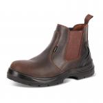 This image features a pair of Beeswift Safety Boots Beeswift S3 Pur Dealer Boot in a rich brown color. The sturdy construction and sleek design can be seen, along with the brand name printed on the side. These boots are ready for any task ahead.
