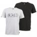 JCB Essential Twin Pack Grey & White T-Shirts M D+AJ-M