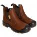 JCB Dealer Brown Boot S3 Hro Src Size 04 DEALER/T-4