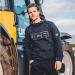 JCB Horton Hoodie NavyBlack L D-WW-L