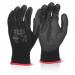 Beeswift Pu Coated Glove Black Black L (Box of 10) EC9NBLL