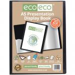 Eco Eco A5 50% Recycled Presentation Display Book with 20 Pockets - Single ECO001-S