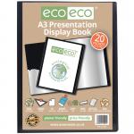 Eco Eco A3 50% Recycled Presentation Display Book with 20 Pockets - Single ECO005-S