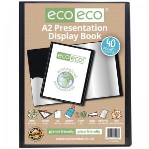 eco-eco Eco Eco A2 50 Recycled Pocket Presentation Display Book with