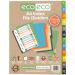 Eco Eco A4 50% Recycled Index File Dividers - 1 Set of 12 ECO028-S