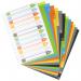 Eco Eco A4 50% Recycled Index File Dividers - 1 Set of 12 ECO028-S