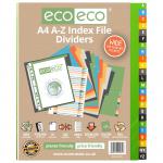 Eco Eco A4 50% Recycled A-Z Wide Index File Dividers - 1 Set of 24 ECO031-S