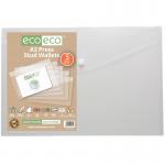 Eco Eco A3 95% Recycled Press Stud Wallets - Pack of 5 ECO034-S