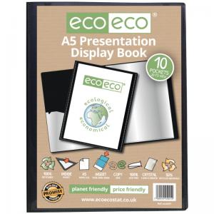eco-eco Eco Eco A5 50 Recycled Presentation Display Book with 10