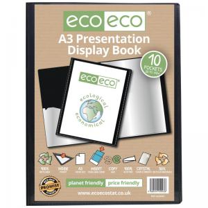 eco-eco Eco Eco A3 50 Recycled 10 Pocket Presentation Display Book -