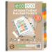 Eco Eco A4 95% Recycled Index Tabbed Premier Punched Pockets - 1 Set of 12 ECO058-S