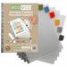 Eco Eco A4 95% Recycled Index Tabbed Premier Punched Pockets - 1 Set of 12 ECO058-S