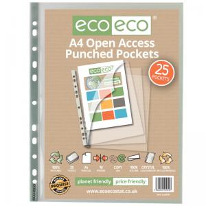 eco-eco Eco Eco A4 100 Recycled Bag Premier Open Access Multi Punched