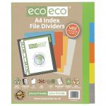 Eco Eco A4 50% Recycled Wide Index File Dividers - 1 Set of 5 ECO072-S