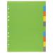 Eco Eco A4 50% Recycled Index File Dividers - 1 Set of 10 ECO073-S