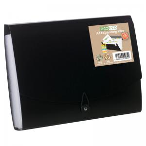 eco-eco Eco Eco A4 50 Recycled Expanding File with 26 Pockets - Single