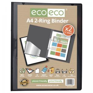 eco-eco Eco Eco A4 95 Recycled Presentation 2 Ring Binder - Single