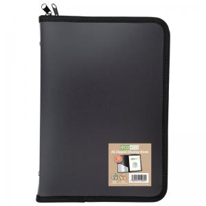 eco-eco Eco Eco A5 50 Recycled Display Book with 30 Zipped Pockets -