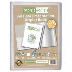 Eco Eco A4 50% Recycled Presentation Display Book with 60 Clear Pockets - Single ECO099-S