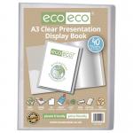 A3 50% Recycled Presentation Display Book with 40 Clear Pockets - Single ECO101-S