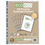 A4 100% Recycled Premier Multi Punched Pockets - Pack of 50 ECO108-S