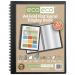 A4 50% Recycled Fold Flat Spiral Display Book with 20 pockets - Single ECO133-S