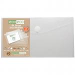 DL 95% Recycled Clear Press Stud Wallets (5) ECO156-S