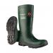 The Purofort Fieldpro full safety footwear from Dunlop is a vibrant green color and is in size 05 EU 38. Made with PUROFORT material, it is both durable and protective. Perfect for any outdoor work environment.