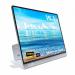 The picture shows the Ekleer 16 Portable LCD Display Screen featuring a sleek design with USB Type C compatibility. It comes with a protective travel pouch for added convenience when on-the-go.