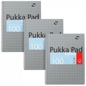 Books, Pads & Albums Pukka Pad Editor Metallic A4 Wirebound