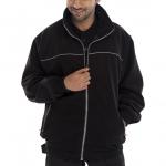 A snapshot of the Beeswift Fleece Jackets Beeswift Endeavour Fleece in Black, sized M, showcases a sleek and stylish design. The soft and warm material of the fleece is accented by the bold Beeswift logo, making it a must-have for any fashion-forward individual.