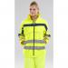 Beeswift Eton Hi-Viz Soft Shell Jacket Saturn Yellow / Navy 6XL ET40SY6XL