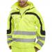The image captures the bright yellow hue of the Beeswift High Visibility Jackets, with the brand name and product model visible. The Eton Breathable feature adds a modern touch, making these jackets a practical choice for any outdoor activity.
