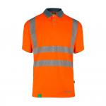 Envirowear Hi-Vis Polo Shirt Short Sleeve Orange 3Xl EWCPKSSOR3XL