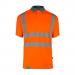 Envirowear Hi-Vis Polo Shirt Short Sleeve Orange 4Xl EWCPKSSOR4XL