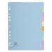 Exacompta Forever 170 GSM Recycled Pastel Dividers, A4 10 Part EXAPASDIVA410