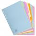 Exacompta Forever 170 GSM Recycled Pastel Dividers, A4 10 Part EXAPASDIVA410